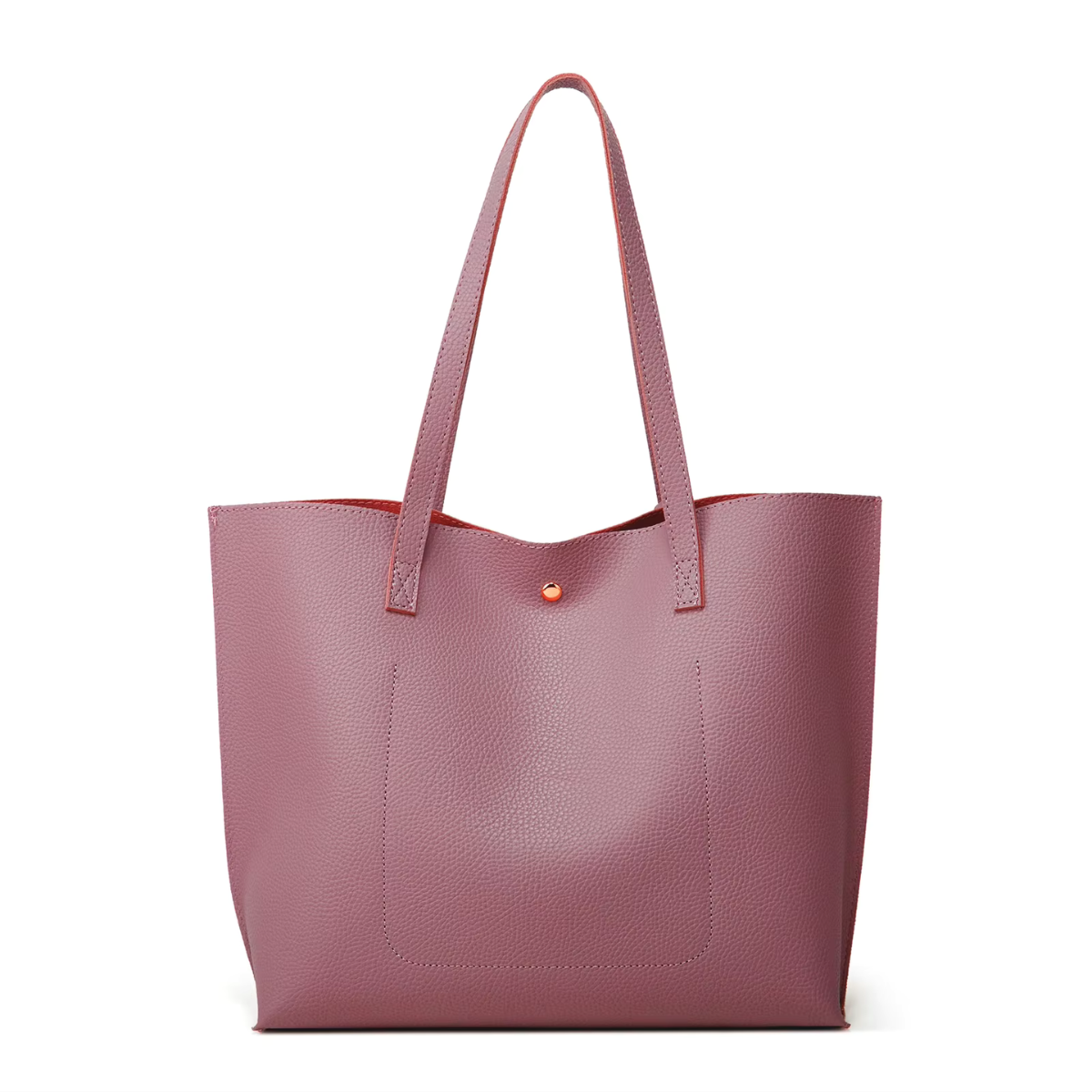 Pink handbag with matching purse