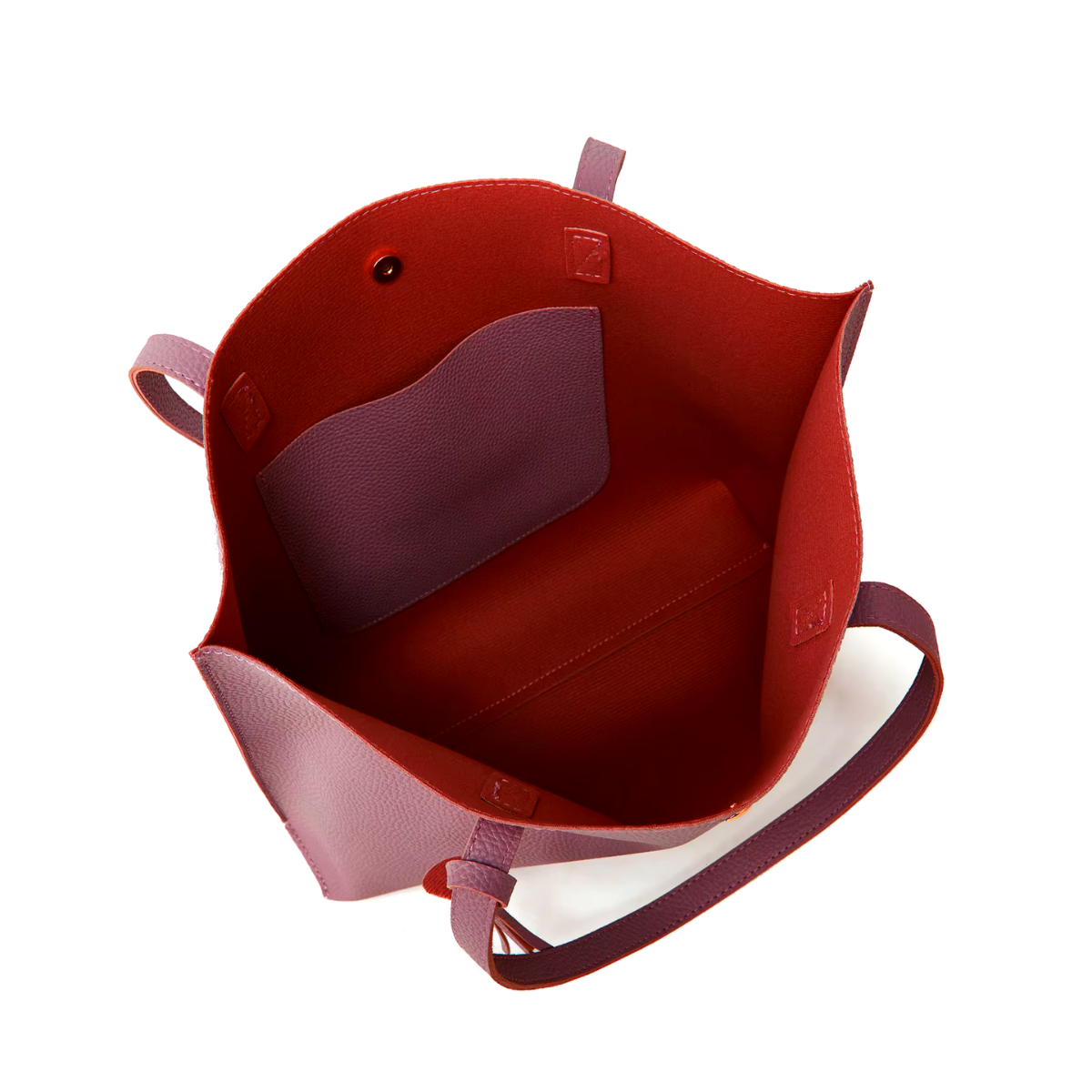 Pink handbag with matching purse