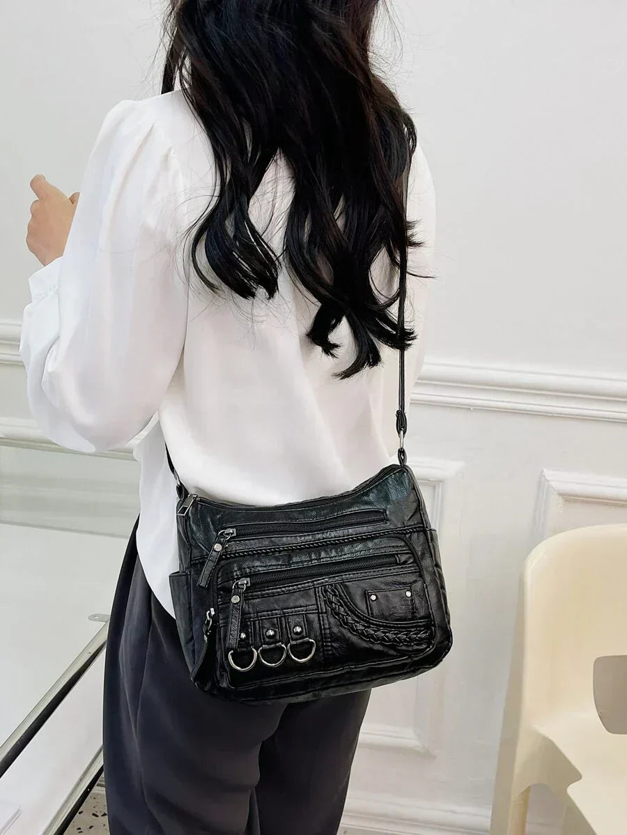 Ayla - Elegant vintage-style vegan leather handbags