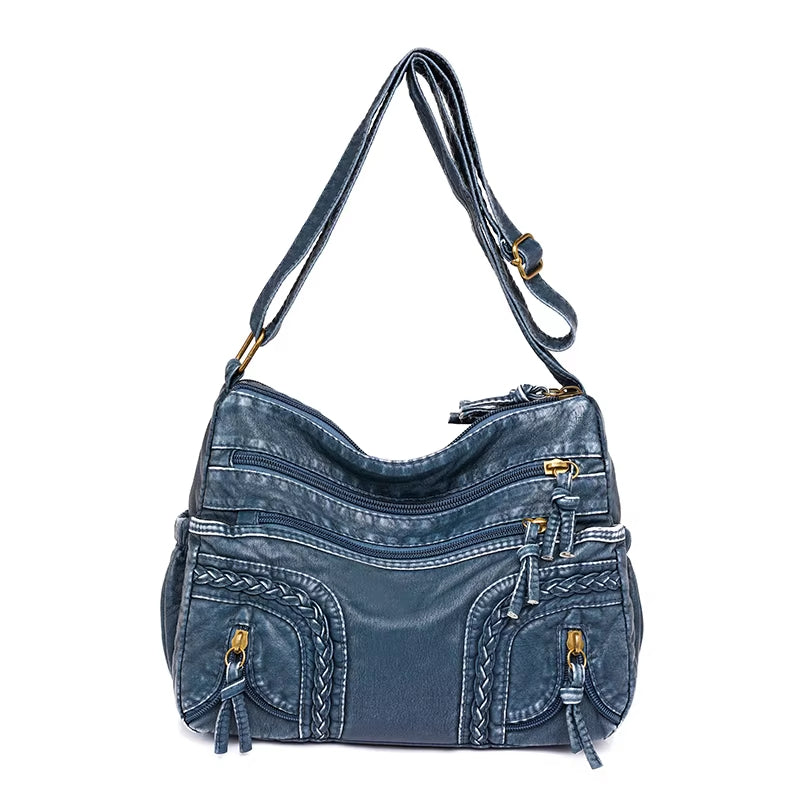 WeaveStyle - Shoulder bag with braided details