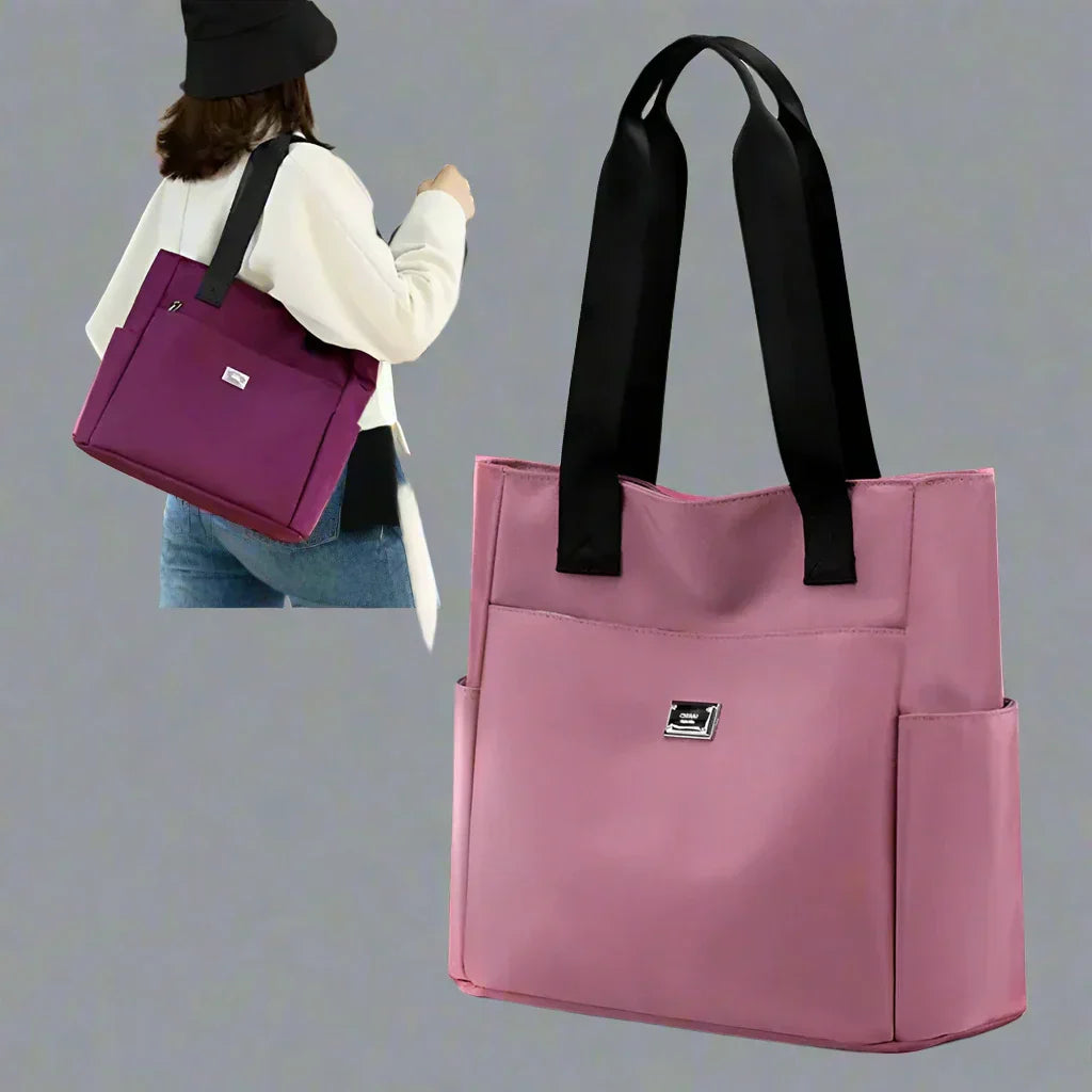 Zalina | Large-capacity waterproof shoulder bag with multiple compartments.