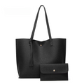 Black handbag with matching wallet