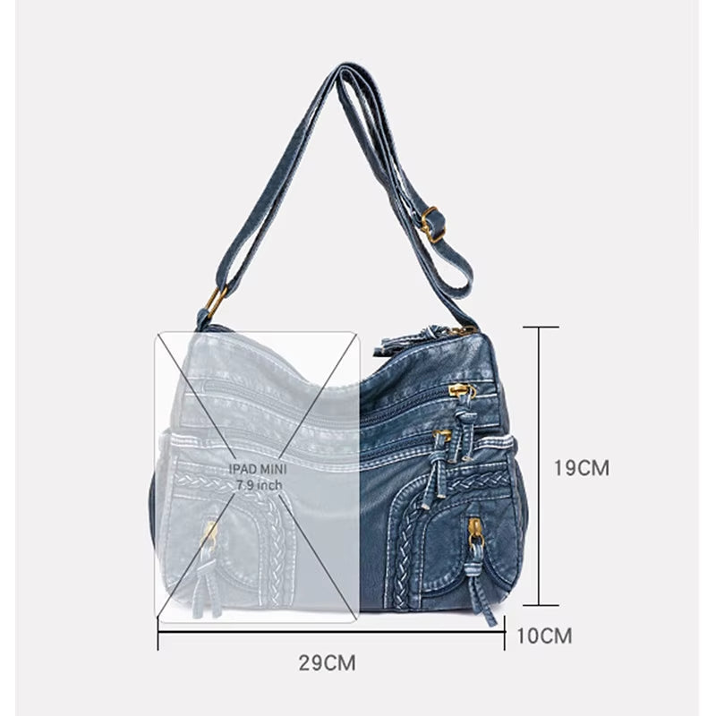 WeaveStyle - Shoulder bag with braided details