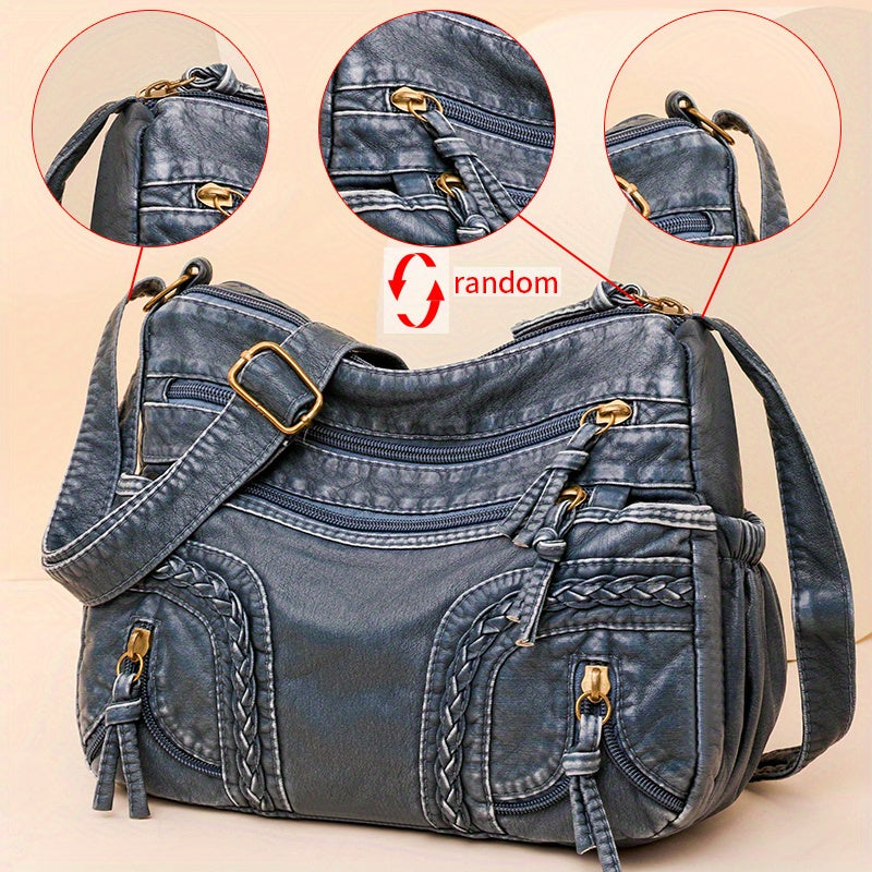 WeaveStyle - Shoulder bag with braided details