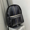 Carla| Streamlined leatherette travel backpack
