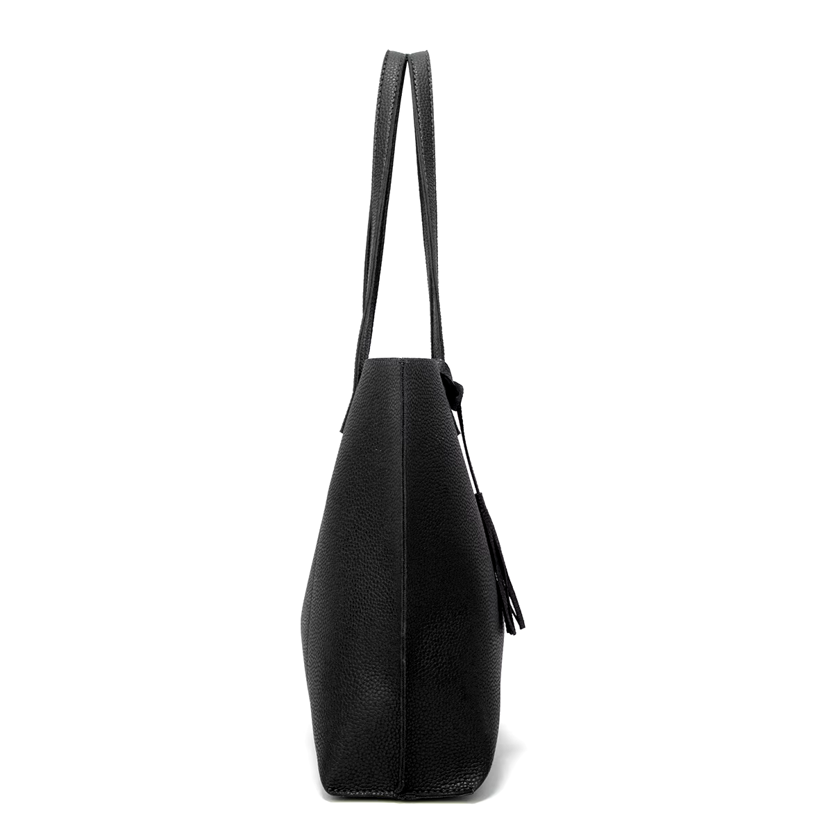 Black handbag with matching wallet