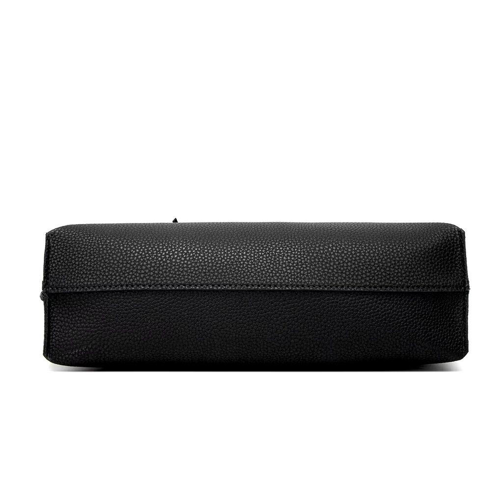 Black handbag with matching wallet