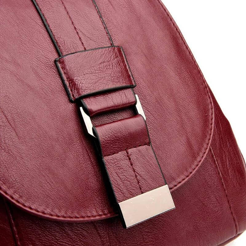 Women's leather backpack - Carolyn