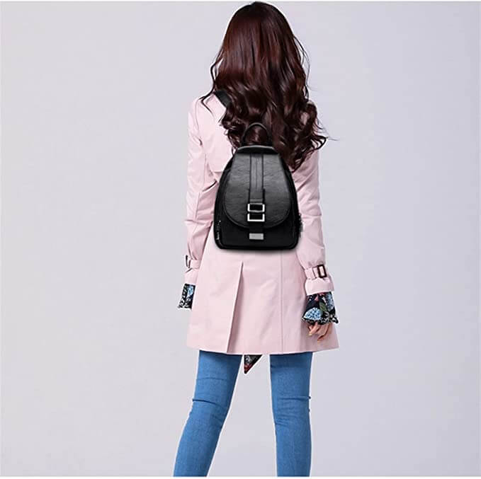 Women's leather backpack - Carolyn