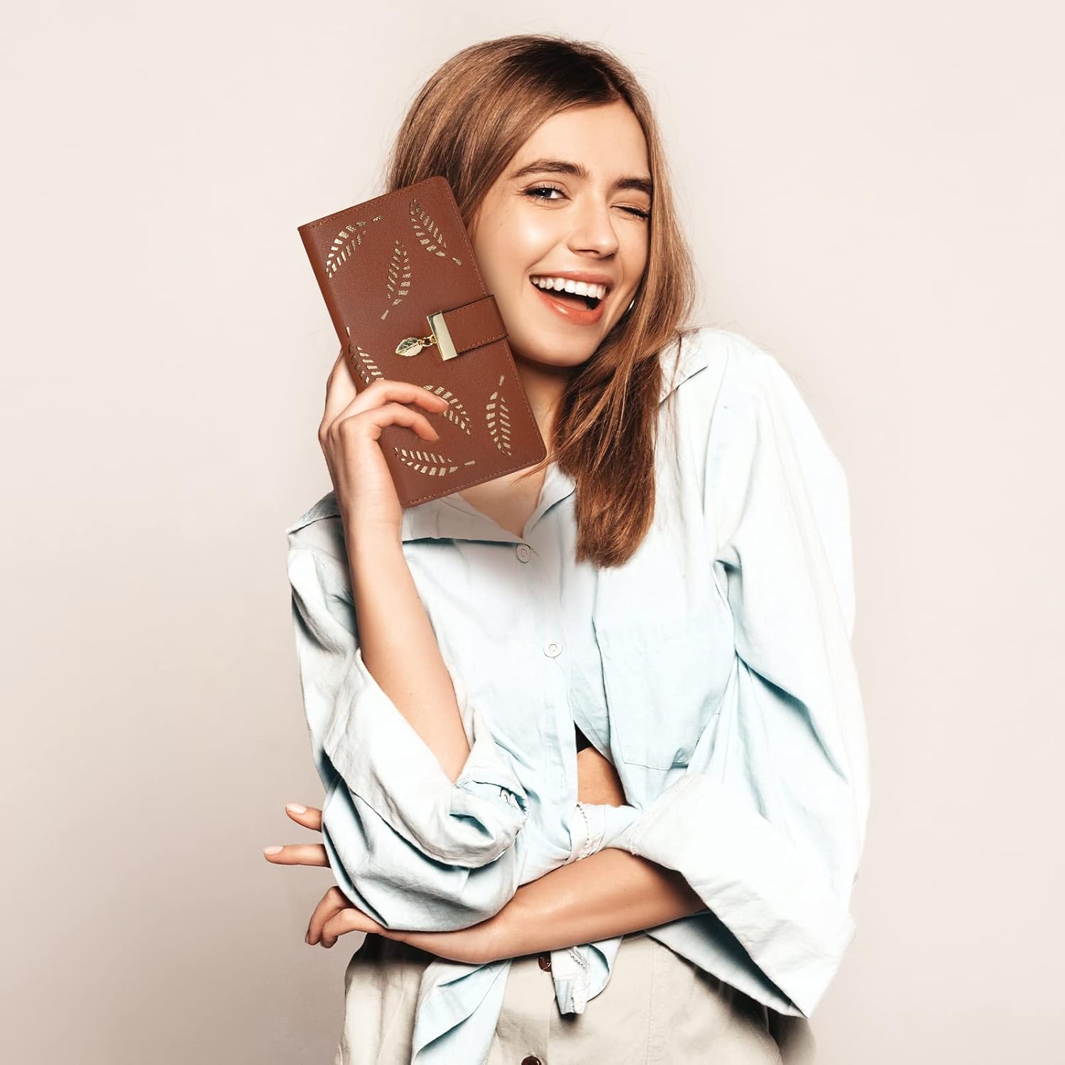 wallet with long leaves - Leanne
