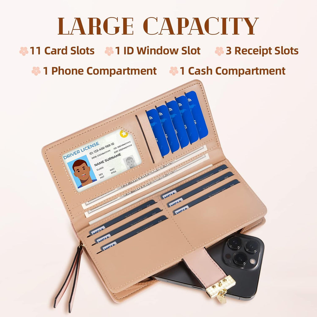 wallet with long leaves - Leanne