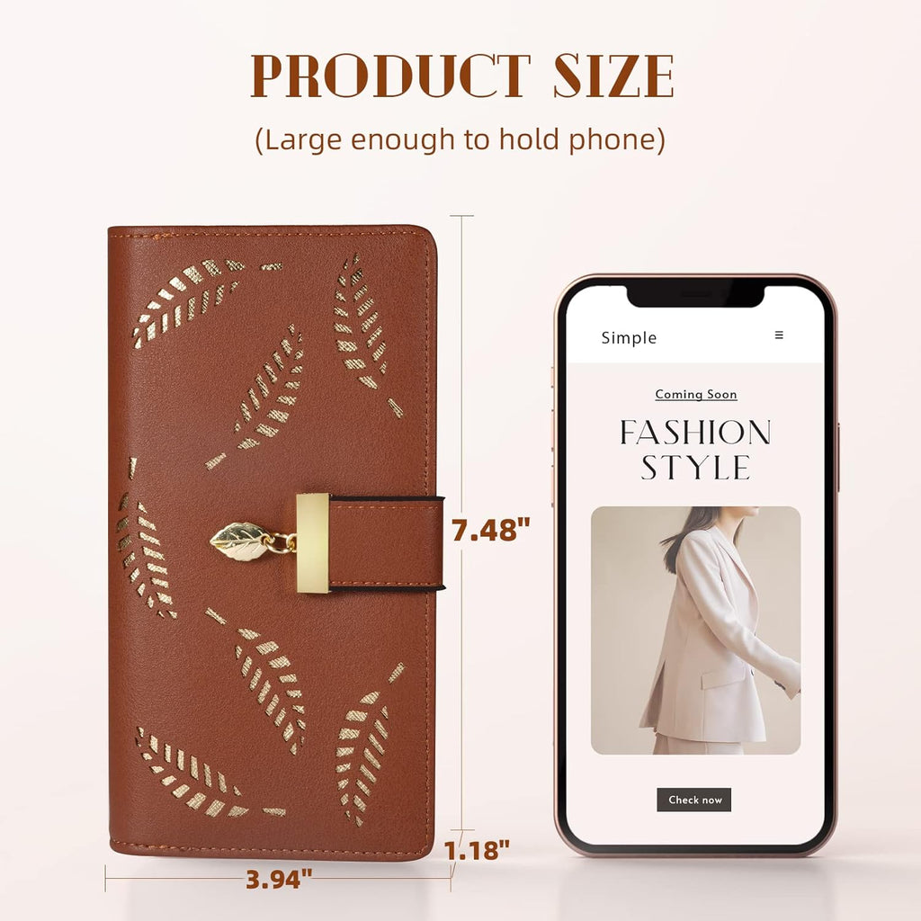 wallet with long leaves - Leanne