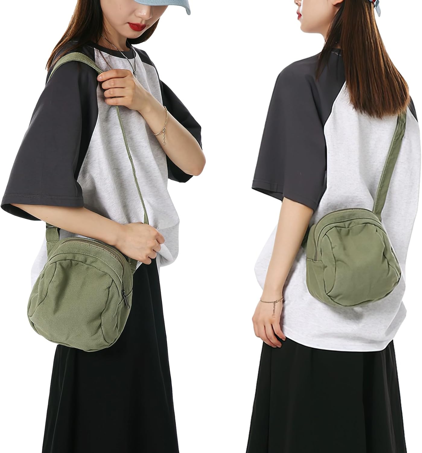JourneyWay - Vintage canvas shoulder bag