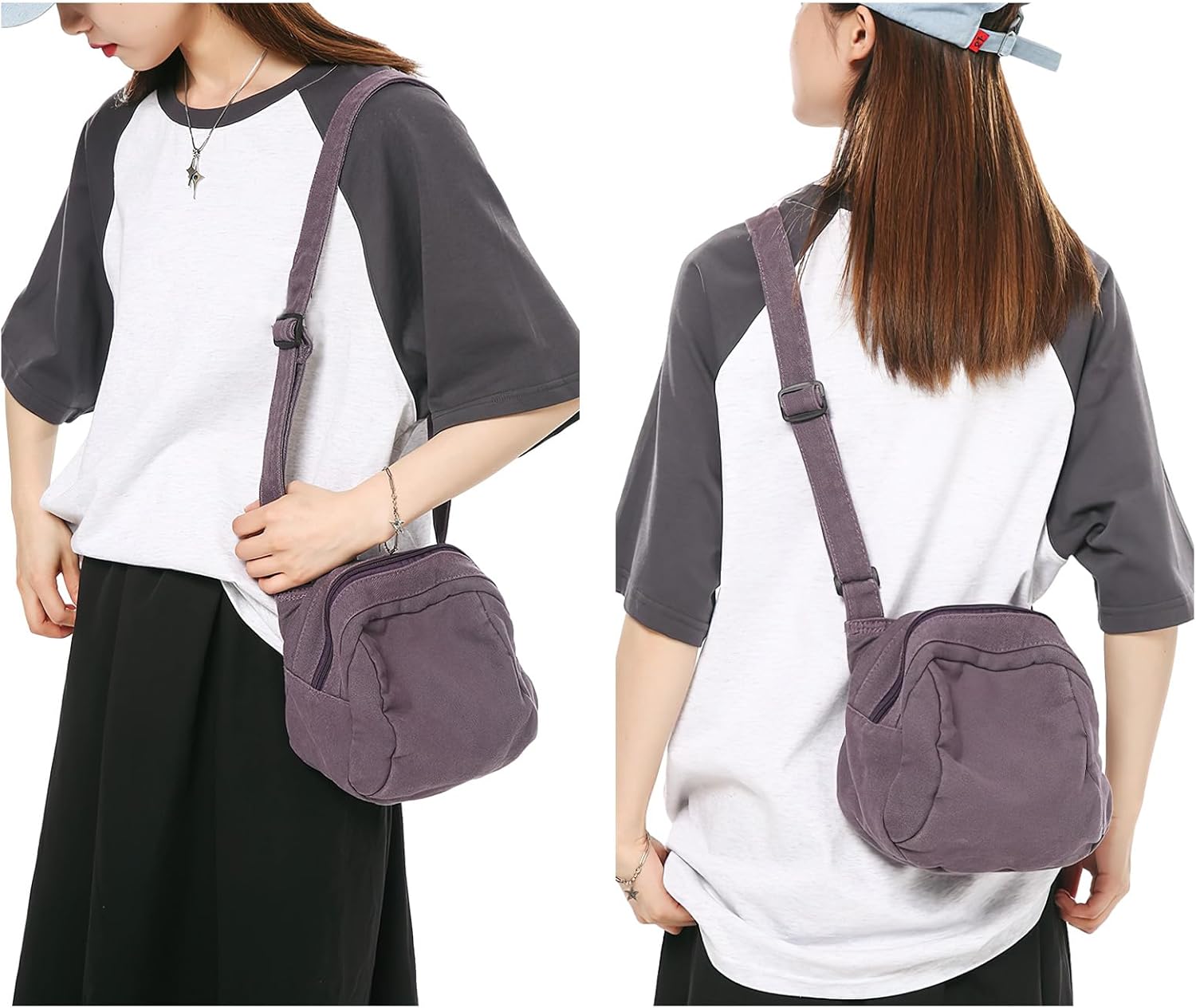 JourneyWay - Vintage canvas shoulder bag