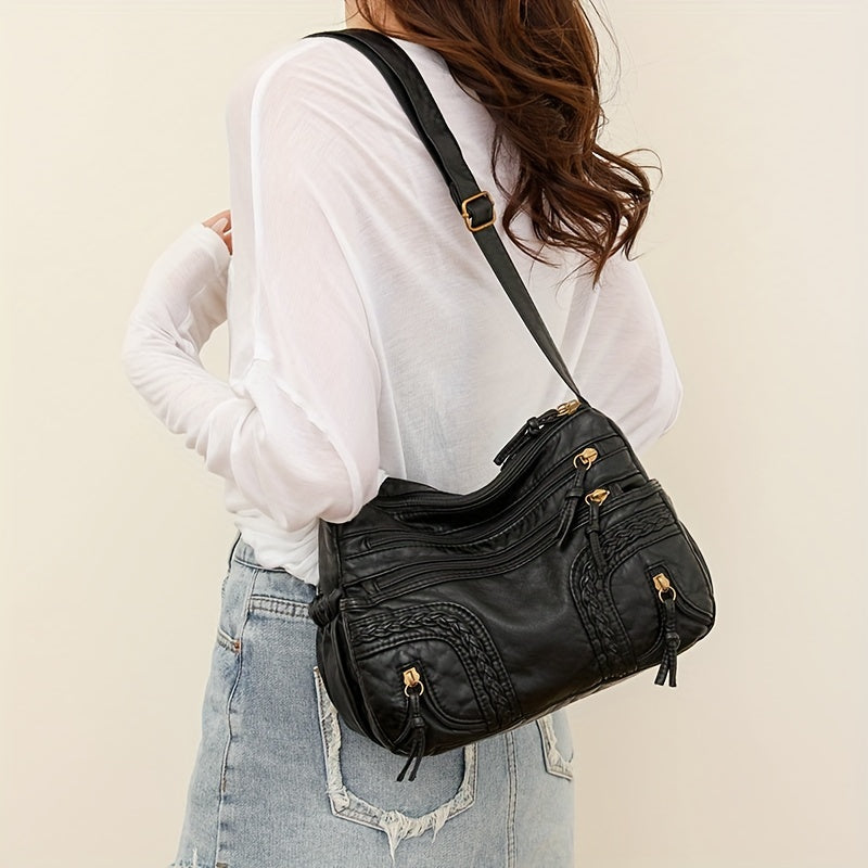 WeaveStyle - Shoulder bag with braided details