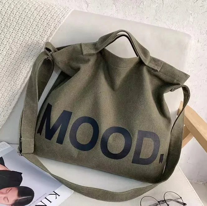 Luna | Large canvas bag for women - MOOD