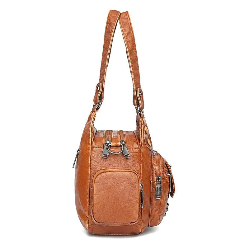 Aletta - Elegant shoulder bag in soft vegetable leather