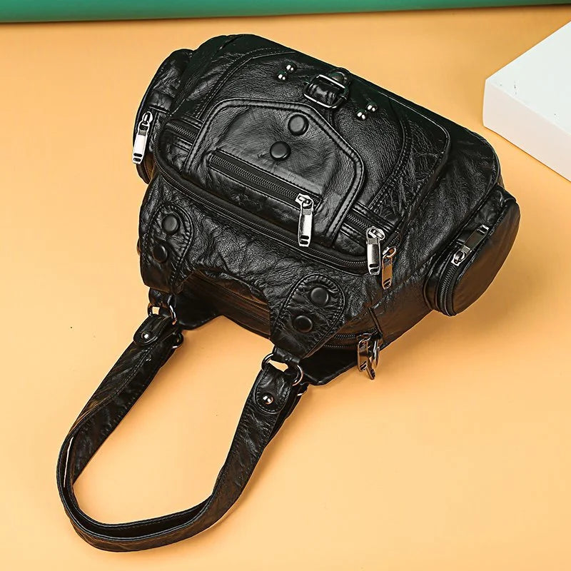 Aletta - Elegant shoulder bag in soft vegetable leather