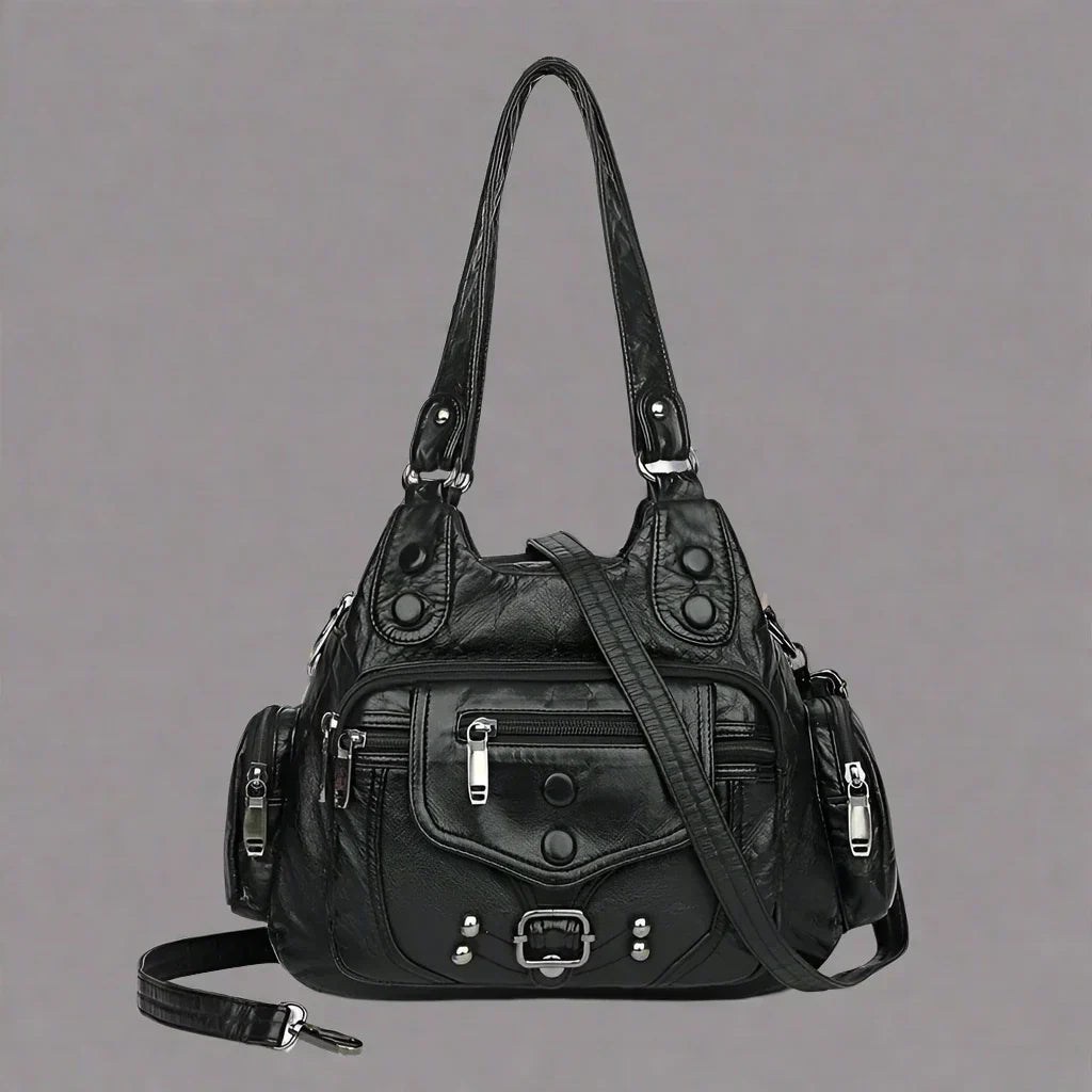 Aletta - Elegant shoulder bag in soft vegetable leather