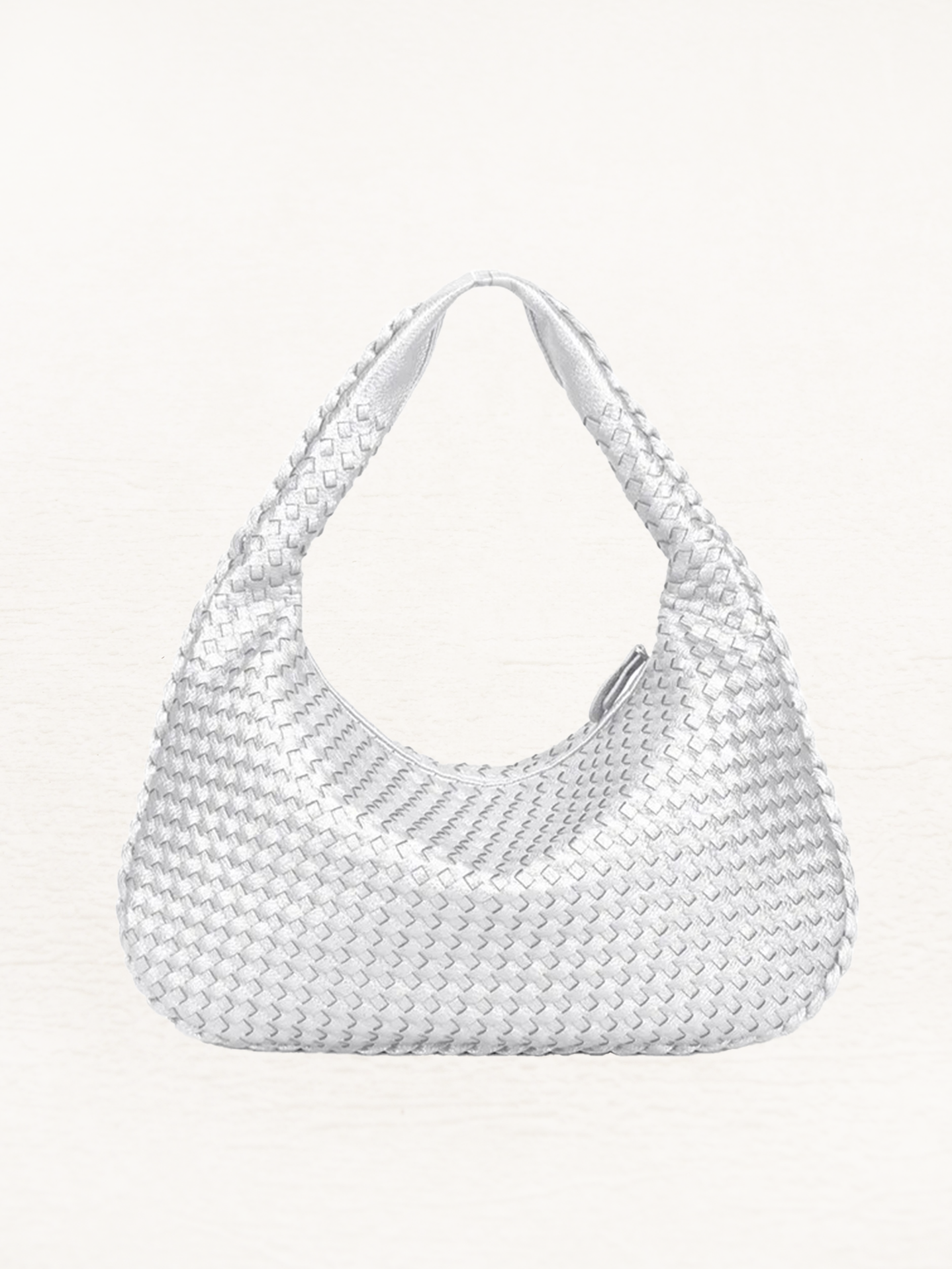 Brianna Braided Shoulder Bag Ladies | Handbag | Design Bag Silver