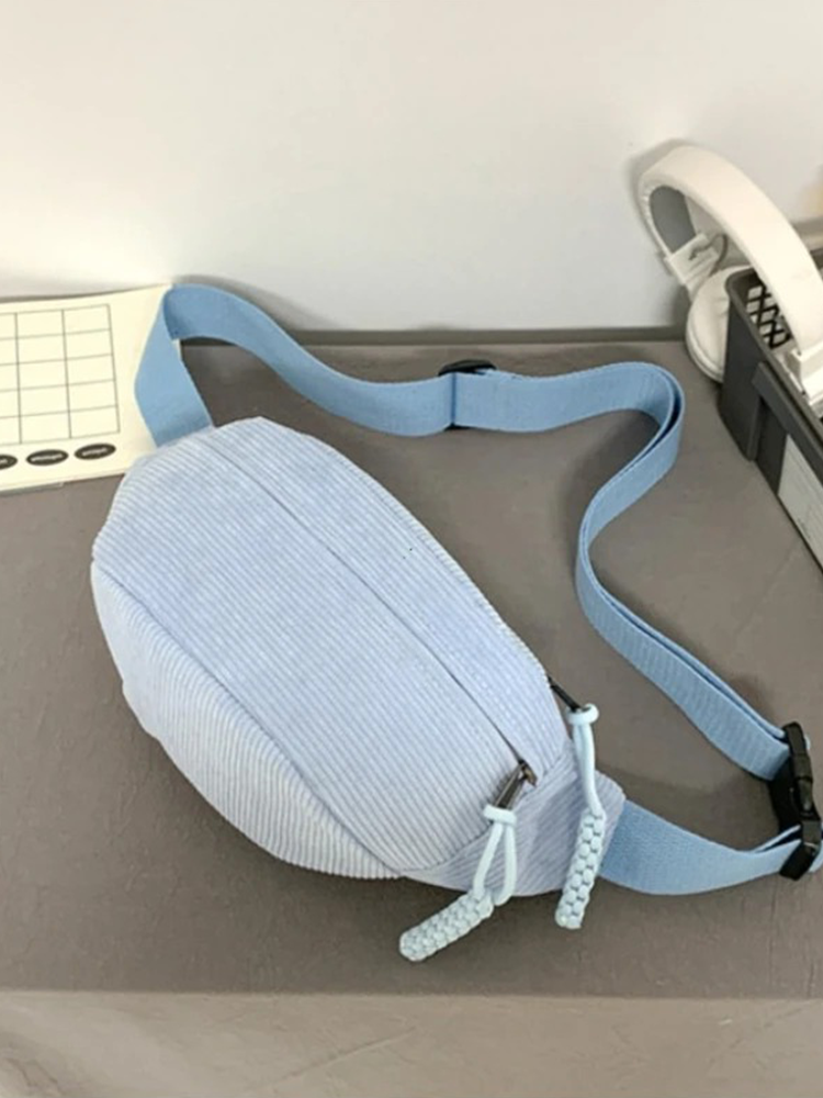 Colet Corduroy Hip bag | Hip bag | Shoulder bag Light Blue