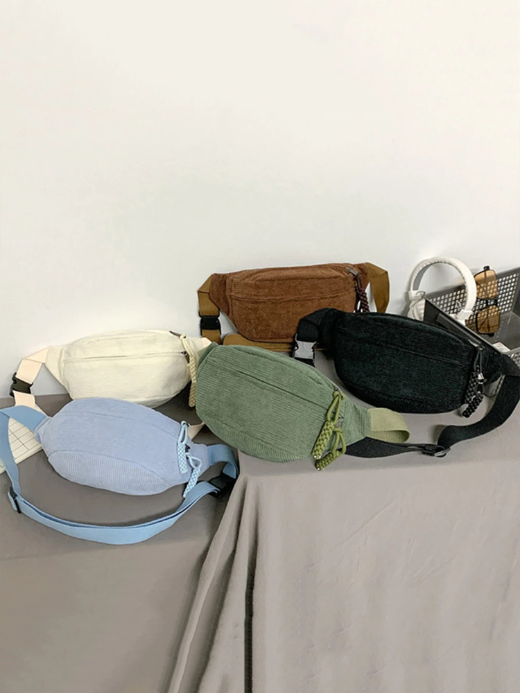Colet Corduroy Hip bag | Hip bag | Shoulder bag Black