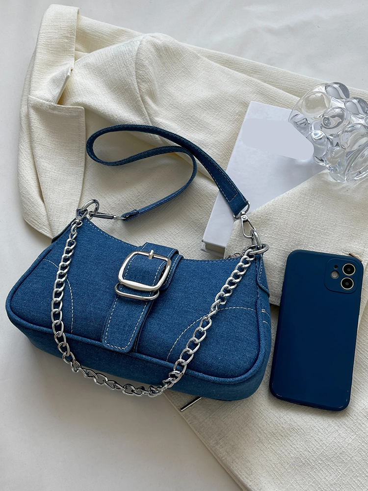 Colet Ladies Denim Shoulder Bag | Crossbody Bag | Handbag Dark Blue