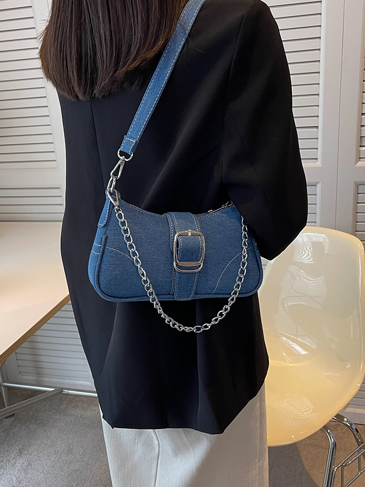 Colet Ladies Denim Shoulder Bag | Crossbody Bag | Handbag Dark Blue