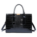 Crocodile print handbag - Emersyn