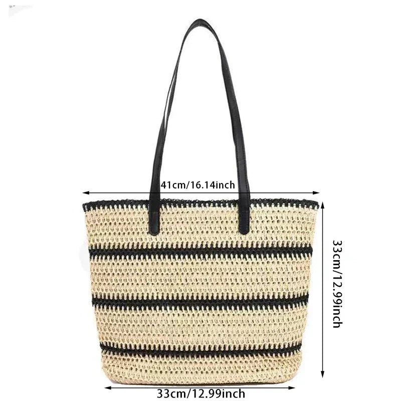 Claire's Bag | Summer straw shoulder bag