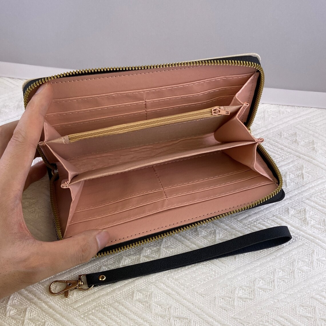 Long geometric wallet | Trendy and practical