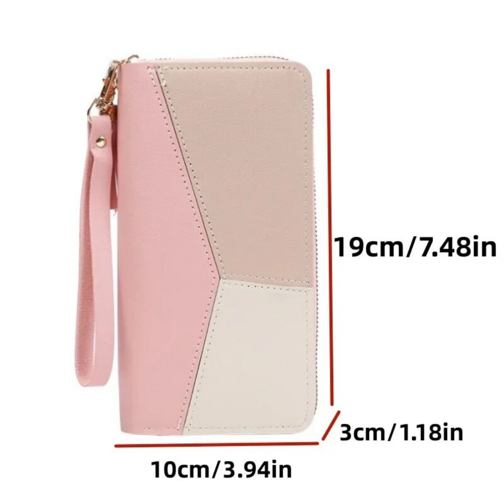 Long geometric wallet | Trendy and practical
