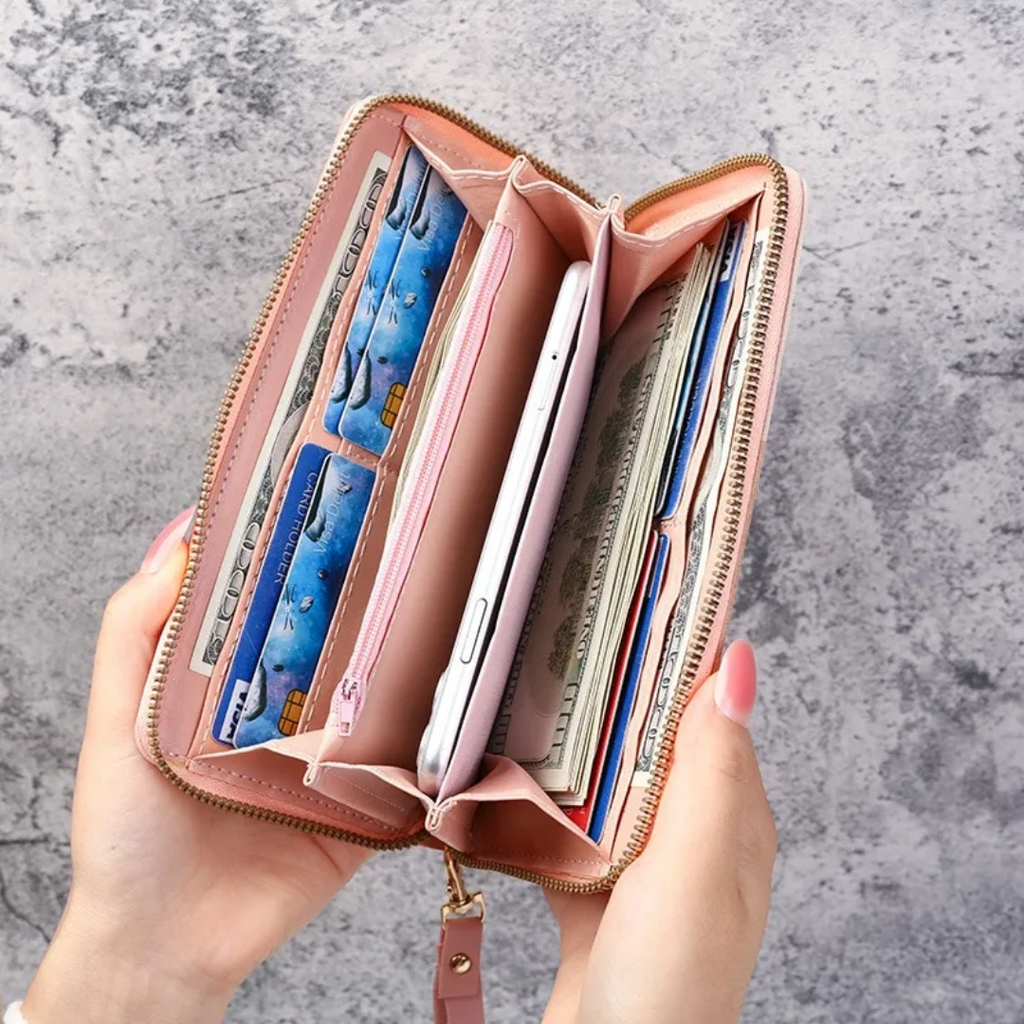 Long geometric wallet | Trendy and practical