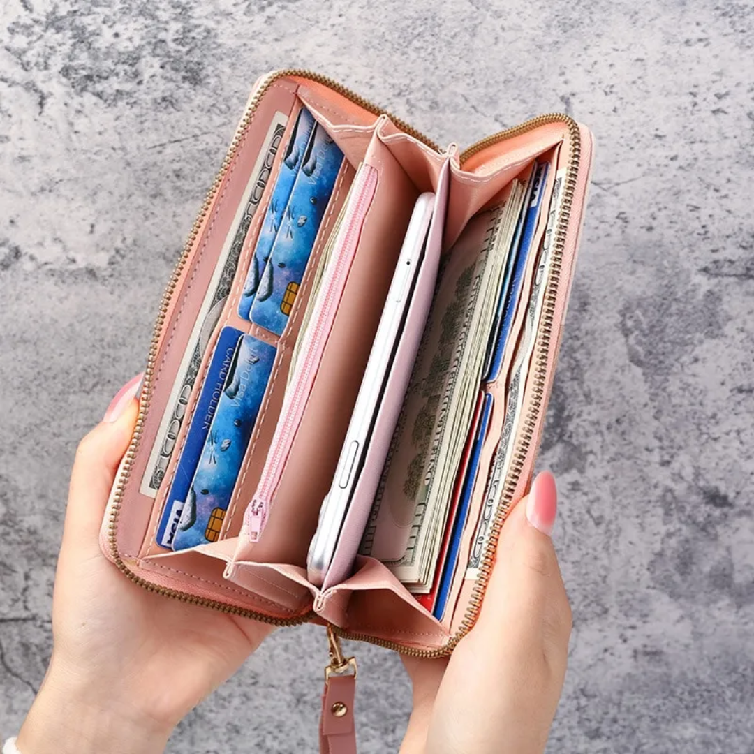 Long geometric wallet | Trendy and practical