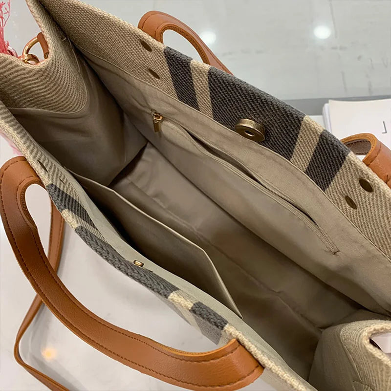 Silverstar vintage striped handbag
