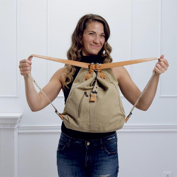 Suede shoulder bag - Alani