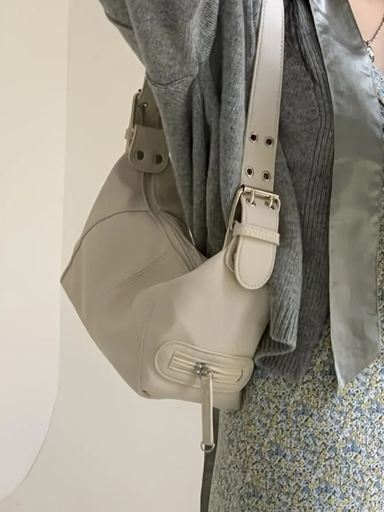 Lauren Ladies Y2K Shoulder Bag | Handbag | Shopper White