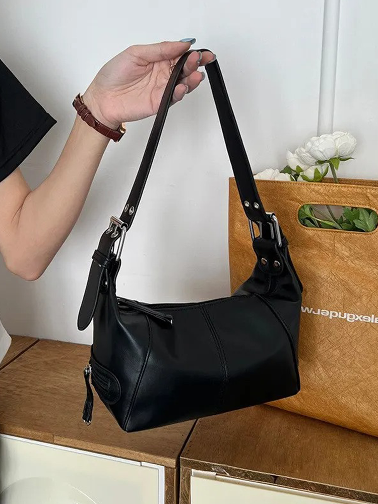 Lauren Ladies Y2K Shoulder Bag | Handbag | Shopper Black