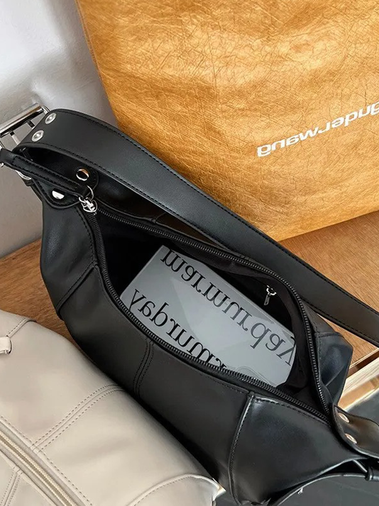 Lauren Ladies Y2K Shoulder Bag | Handbag | Shopper Black