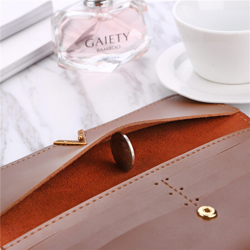 Suede leather wallet | Large and modern