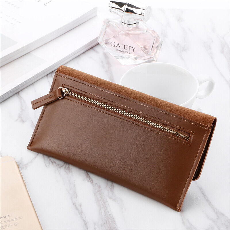 Suede leather wallet | Large and modern