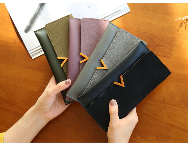 Suede leather wallet | Large and modern