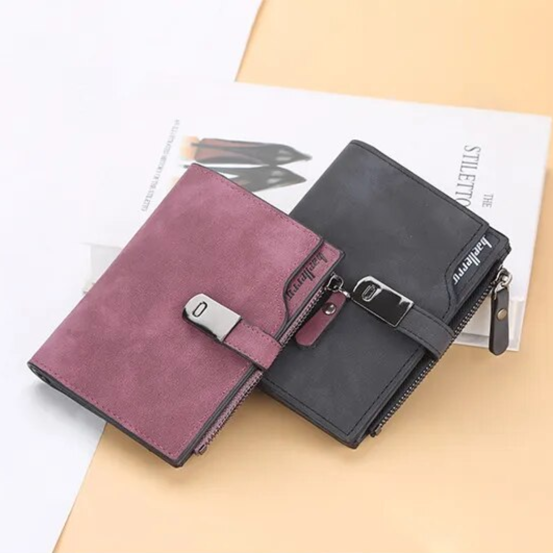 Compact wallet with magnetic loop | Practical and trendy