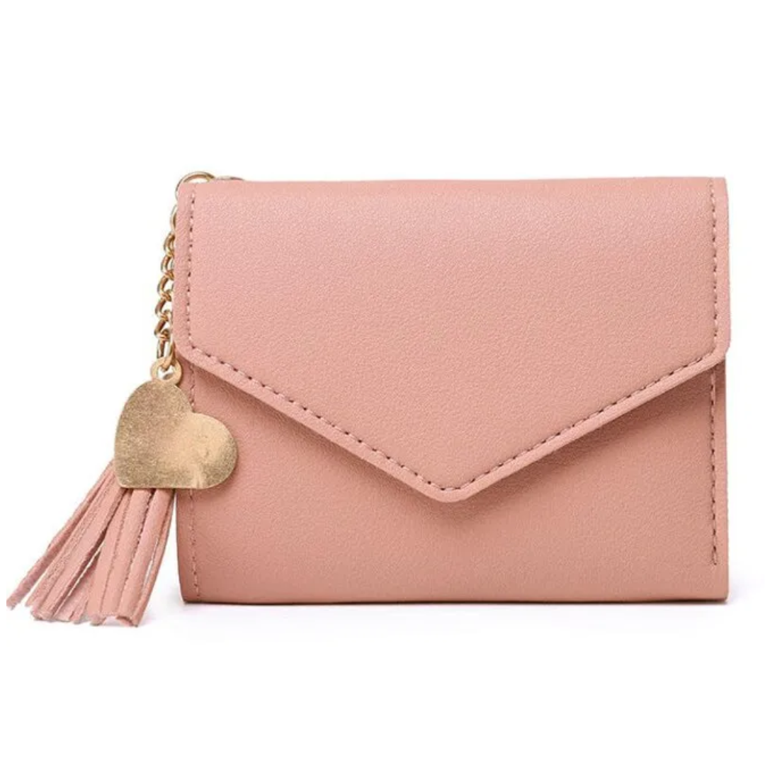 Lila | Mini wallet with tassel pendant | Elegant and compact
