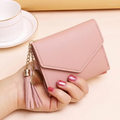 Lila | Mini wallet with tassel pendant | Elegant and compact