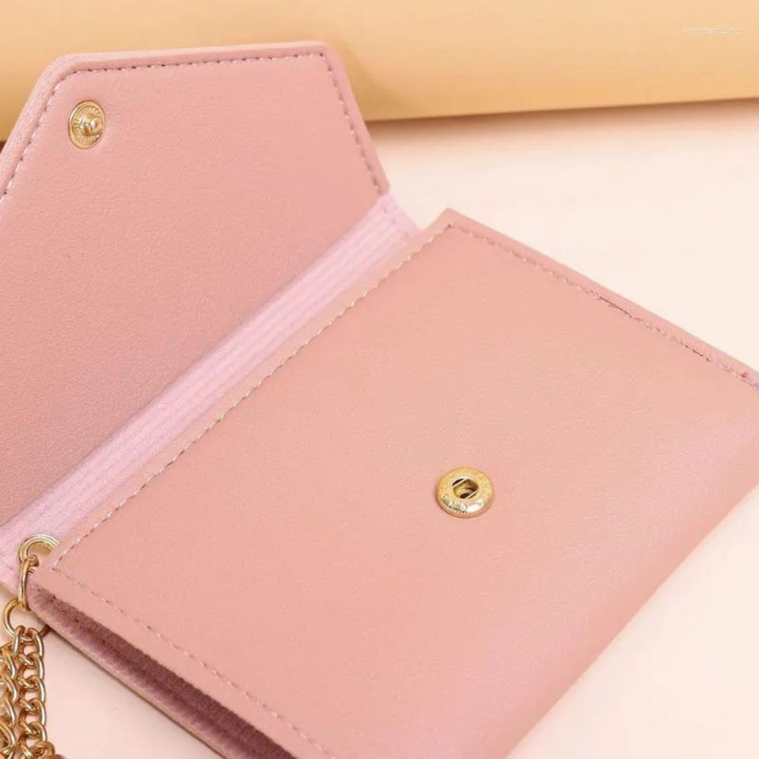 Lila | Mini wallet with tassel pendant | Elegant and compact