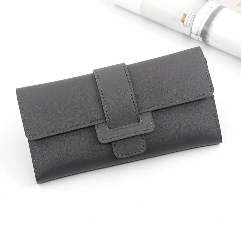 Minimalist long leather wallet | Simple & Trendy