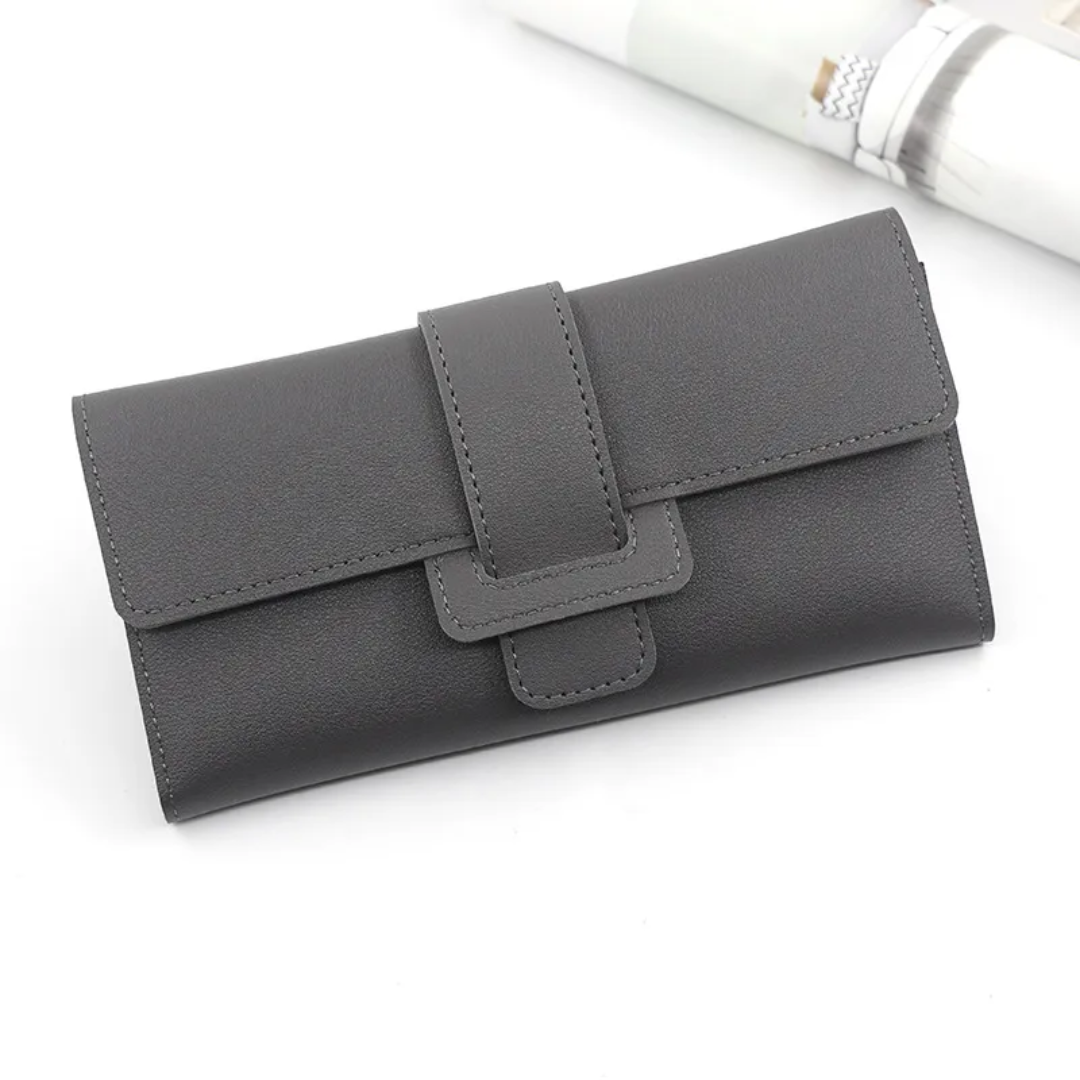 Minimalist long leather wallet | Simple & Trendy
