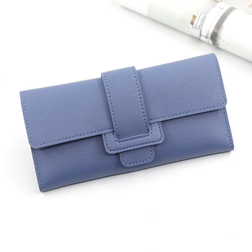 Minimalist long leather wallet | Simple & Trendy