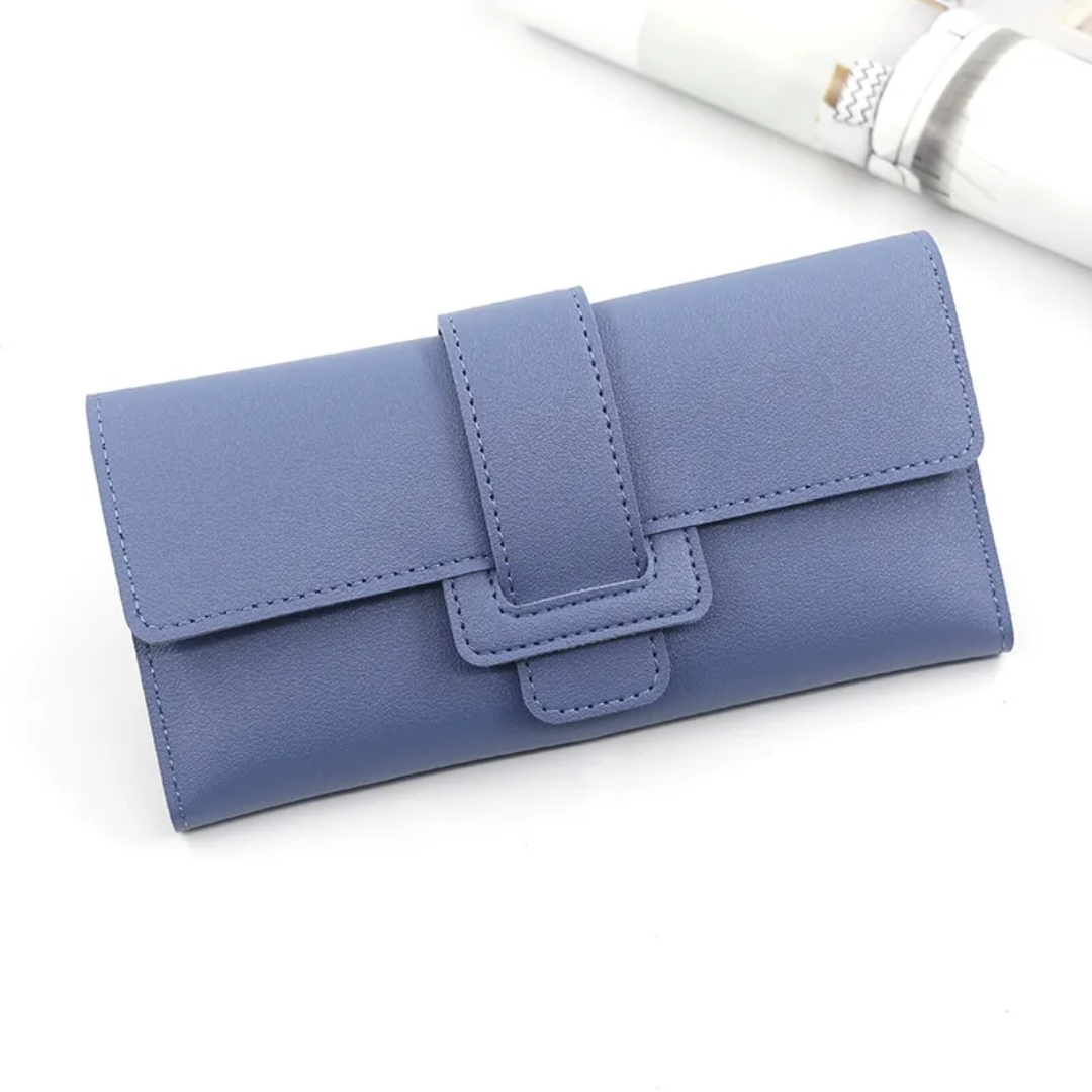 Minimalist long leather wallet | Simple & Trendy